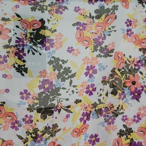 New Torrid Floral Blouse Size 2 - Picture 5 of 5